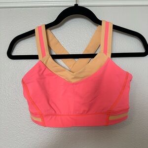 Lululemon Athletica orange and peach Sports Bra